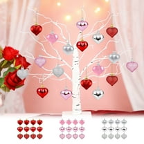 Tarmeek Valentines Day Decorations, Romantic Heart Hanging Decor Set of 12, 2 Inch Mini Ornaments Small Hearts, Perfect for Creating a Valentine's Day Atmosphere and Gifts