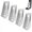 Silvery 4 Pack, variant on 90 Degree Gusseted Fitting for 1-5/8" Strut Channel,3 Hole Heavy Duty Steel Right Angle Connector Brackets for 1 /2" Bolt, 5.7 mm Thick (8 Pack)