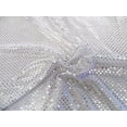 thumbnail image 1 of Paillettes en Tissu Extensible à Pois Blancs et Argentés Transparent L46, 1 of 3