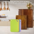 thumbnail image 4 of Juego de 3 Tablas para Picar, Juego de Tablas para Picar Cocina con Soporte, Incluye 4 Piezas Alfombrillas para Cortar de Plástico Flexible, Perfectas Como Herramientas y Gadgets de Cocina, 4 of 4