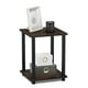 thumbnail image 4 of Mesa auxiliar Furinno Simplistic, juego de 2 unidades, color nogal Columbia y negro, 4 of 6