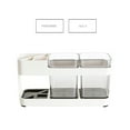thumbnail image 3 of Toothbrush and Toothpaste Holder with 2 Cups – Space-Saving Bathroom Organizer & Travel-Friendly Toothbrush Case, 3 of 6