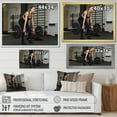 thumbnail image 4 of Designart "Woman Engaged In Full Gym Training" Aerobic & Bodybuilding Floater Framed Canvas Prints, 4 of 5