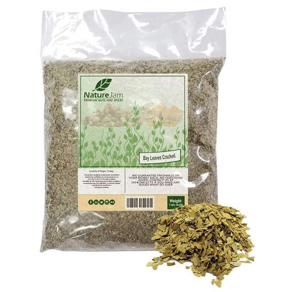 Naturejam Bay Leaves (Cracked/Pieces) Bulk Bag 1 Pound