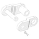 thumbnail image 5 of Uxcell 8Pack #35 Cadena Offset Half Link Roller, eslabones divididos de acero al carbono de 3/8" de paso para cadena 06C, 5 of 6
