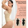 thumbnail image 4 of QRIC Women Tummy Control Shapewear Bodysuit Full Body Slimmer Butt Lifter Body Shaper Thong Open Bust Fajas, 4 of 6