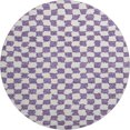 thumbnail image 2 of Addison Rugs Mayfield Premium Machine Washable Transitional Geometric Purple Round Rug, 8' x 8', 2 of 6