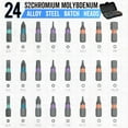 thumbnail image 2 of Tooltidylife, Tooltidylife 24-in-1 T Handle Ratchet Screwdriver, Tool Tidy Life Screwdriver Set, DIY Ratchet Screwdriver Set, Detachable Ratchet Handle, Portable Compact Repair Tool Kit (24-in-1), 2 of 6