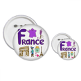 thumbnail image 1 of Kit de Conception de Badges et Boutons avec Motif de Symbole National Français, 1 of 3