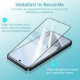 thumbnail image 2 of [3+3 Pack] KICOCOC for Samsung Galaxy S23 Ultra Screen Protector with Camera Lens Protector,Case Friendly [9H Hardness] Tempered Glass Film for Samsung Galaxy S23 Ultra, 2 of 6