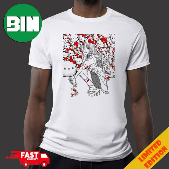Junji Ito Tomie x Hello Kitty Collab Visual Unisex T-Shirt