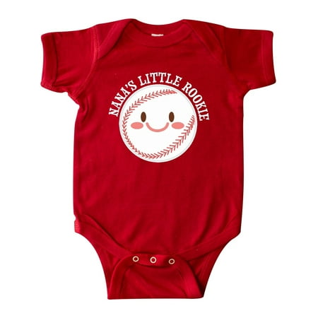 

Inktastic Nana s Little Rookie- baseball Gift Baby Boy or Baby Girl Bodysuit