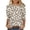 Mulitcolor#07, variant on JTZGDY Boho Floral Tops for Women Plus Size Trendy Fall 3/4 Length Sleeve Crewneck Printed T-Shirts Loose Lightweight Dressy Casual Graphic Tunic Blouse