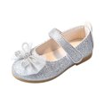 thumbnail image 2 of Willtoo Mary Jane Dress Shoes for Toddler Comfortable Flower Girls Wedding Party Bow Princess Ballet Flat Shoes, 2 of 4