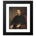 thumbnail image 2 of Miklós Barabás 15x18 Black Modern Framed Museum Art Print Titled - Portrait of an Officer Miklos Barabas (1854), 2 of 5
