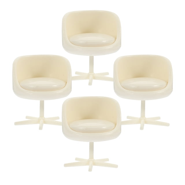 LITINKIMI 4Pack Chair Model Miniature Office Chair Beige ABS Versatile Application for Architectural Models