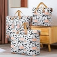 thumbnail image 2 of Cartoon Cow Printing Quilt Storage Bag - Large Capacity, Reinforced Handle, Breathable Fabric, Dustproof, Zipper Closure, Item Storage, Wear Resistant, Blanket Storage Bag, Household Supplies, 2 of 8