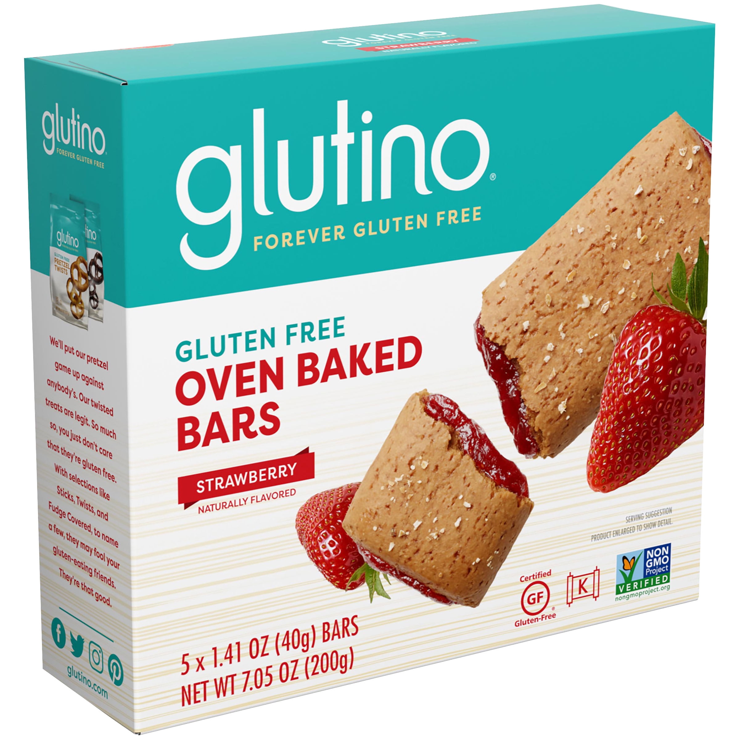 Glutino Gluten Free Toaster Pastries Strawberry Flavored 5CT Box