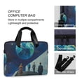 thumbnail image 4 of FORMRS 16" Laptop Bag Carrying Sleeve Case with Handle Travel Shoulder Briefcase, Blue Planet, 4 of 8