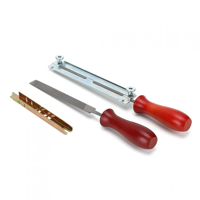 Metal Material Chainsaw Files Set, Ergonomic Design Chain Saw Sharpening Tool Kit, Storage Chainsaw File Kit For Outdoor Garden
