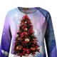 thumbnail image 5 of Camisas navideñas para mujer, sudadera ligera con cuello redondo de manga larga estampada, camisetas cómodas gráficas Fridja FKASFK1145, 5 of 5