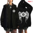 thumbnail image 4 of Abrigo unisex de moda para otoño e invierno con estampado sobrenatural y cremallera, sudadera informal de manga larga para mujer y hombre, sudadera con cremallera estilo Harajuku, 4 of 5