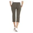thumbnail image 2 of Eddie Bauer Women's Stretch Soft Cotton Blend Elastic Waistband Capri Pants, 2 of 2