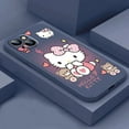 thumbnail image 1 of Cartoon Hello Kitty Cat Phone Case For iPhone 15 14 13 12 11 Pro Max Plus 12 13 Mini X XS Max Black Shell Shockproof Back RJ, 1 of 7