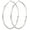 Silver-40MM, variant on 14K Gold Plated Hoop Earrings for Women, Large Lightweight Thin Hoops with 925 Sterling Silver Post, Hypoallergenic for Sensitive Ears, 30/40/50/60/70mm