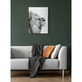 thumbnail image 5 of Kate and Laurel Sylvie Lion Self Actualizing Framed Canvas Wall Art by Amy Peterson Art Studio, 18 x 24, Gray, Adorable Animal Home Décor, 5 of 6