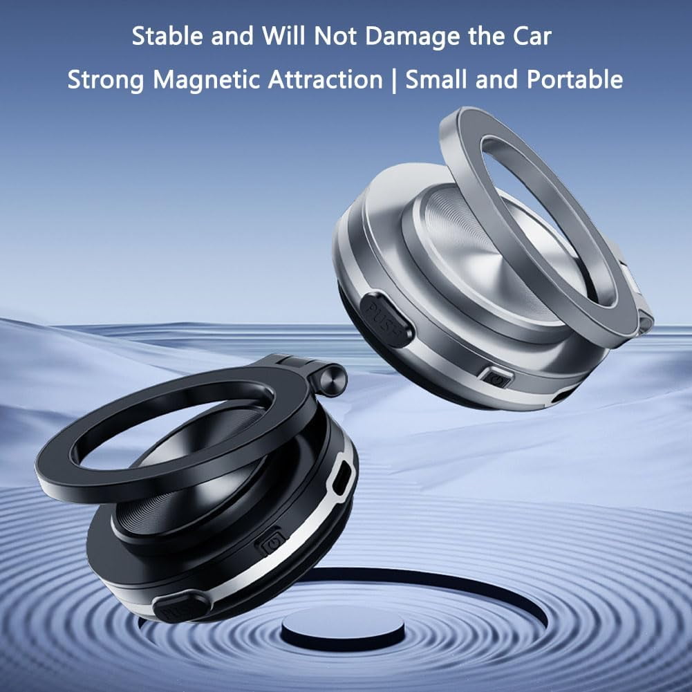 Support Magnétique Téléphone Voiture Nixive - 360° Rotatif, Adhésion Forte, Retrait Facile - Noir