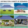 thumbnail image 3 of HOTEEL 10'x20' Pop up Canopy Tent with 6 Removable Sidewalls, Instant Outdoor Canopy Shelter with Upgrade Raised Roof and Carry Bag,Dark Blue, 3 of 12