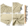 thumbnail image 5 of Fantaslook Summer Shorts for Women Wide Leg High Waisted Shorts Drawstring Casual Beach Shorts with Pockets, 5 of 8