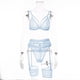 thumbnail image 1 of Explosivo 2023 traje de tres piezas sexy transparente de encaje suave para mujer agrega azul cielo L XianweiShao 1327533017510, 1 of 1