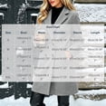 thumbnail image 3 of Nugftut Trench Coats for Women Mid-Length Double Breasted Classic Lapel Warm Fall Winter Coats with Pockets, 3 of 6