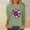 Green, variant on HOMBOM Womens Tops 3/4 Sleeve 4th of July Stars Print Patriotic Loose Casual Graphic Tees for Ladies