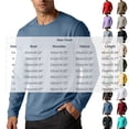thumbnail image 3 of QIYAGBSA Long Sleeve T Shirts for Men Crewneck Regular Fit Soft Cotton Solid Color Basic Casual Fall Winter Everyday Layer Pullover Tops, 3 of 8