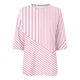 thumbnail image 3 of Camiseta de Verano de la Mujer con Cremallera de Moda de Ajuste Suelto Impresa 3/4 Manga Suelta Cómoda Primavera Y Verano Top de Verano de la Mujer, 3 of 5