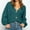 Green, variant on Babysbule Plus Size Womens Sweaters Ladies Fashion V-neck Color Button Loose Sweater Outer Sweater Women's Fashion