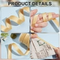 thumbnail image 4 of 13.6 Yard Satin Bias Tape 15mm/0.6inch Double Fold Satin Binding Bias Ribbon for Cheongsam Decoration Clothing Seaming Piping Light Khaki, 4 of 7