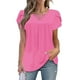 thumbnail image 2 of Camisa de manga larga,Camiseta de cuello redondo con mangas 3/4 para mujer, blusa informal holgada, tela de imitación suave, cómoda para uso diario y en casa, sopatenor, 2 of 9