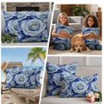 thumbnail image 5 of Spring Rose Flower Outdoor Waterproof Pillow Covers, Nature Aesthetics Botanical Blossom Decorative Square Throw Pillowcase Sofa Cushion Sham for Patio/Couch/Chair, 24"x24" 2 Pack, 5 of 8