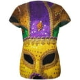 thumbnail image 2 of Mardi Gras Mask All Over Womens T Shirt Multi SM, 2 of 2