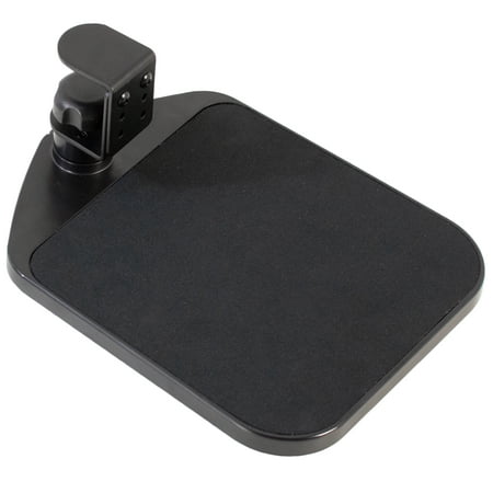 Mouse Tray (VIVO Black Desk Clamp Adjustable Computer Mouse Pad and Device Holder Extended Rotating Platform Tray)