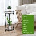thumbnail image 4 of Soporte para Plantas, Base para Macetas Metálica de 2 Niveles de 21.7 Pulgadas, Soportes para Macetas, Porta Macetas, Maceteros, Estante para Macetas, 4 of 6