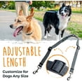 thumbnail image 3 of Mighty Paw Double Dog Leash, Two Dog Adjustable Length Dog Lead, No-Tangle Leash for 2 Dogs, 3 of 9