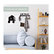thumbnail image 4 of Black Key Colgante Rack De Pared 10 Ganchos Para Decoración Home Belug Negro, 4 of 5
