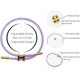 thumbnail image 3 of Adjustable H Rope Bracelet, Gold-plated Buckle Design Titanium Steel Wire Fashion Bridesmaid Bracelet Perfect Gift for Women Men Girls, 3 of 4