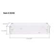 thumbnail image 2 of Pemberly Row Wind Guard Rectangular Contemporary Glass Model in Clear Finish, 2 of 2