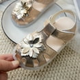 thumbnail image 4 of CAIVO Spring Summer Children Shoes For Toddlers Three Layer Flower Patterned Transparent Soft Soled Sandals For Princesses Holiday Lightweight Sandals Versatile for Travel, 4 of 6
